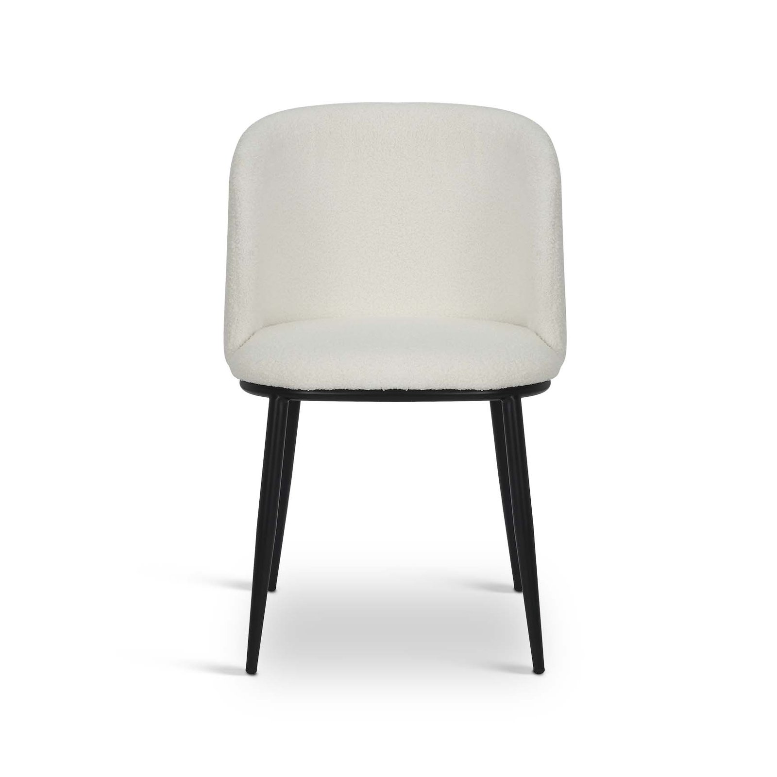 Teddy Boucle Fabric Fausto Dining Chair - Set of 2 - Image 2