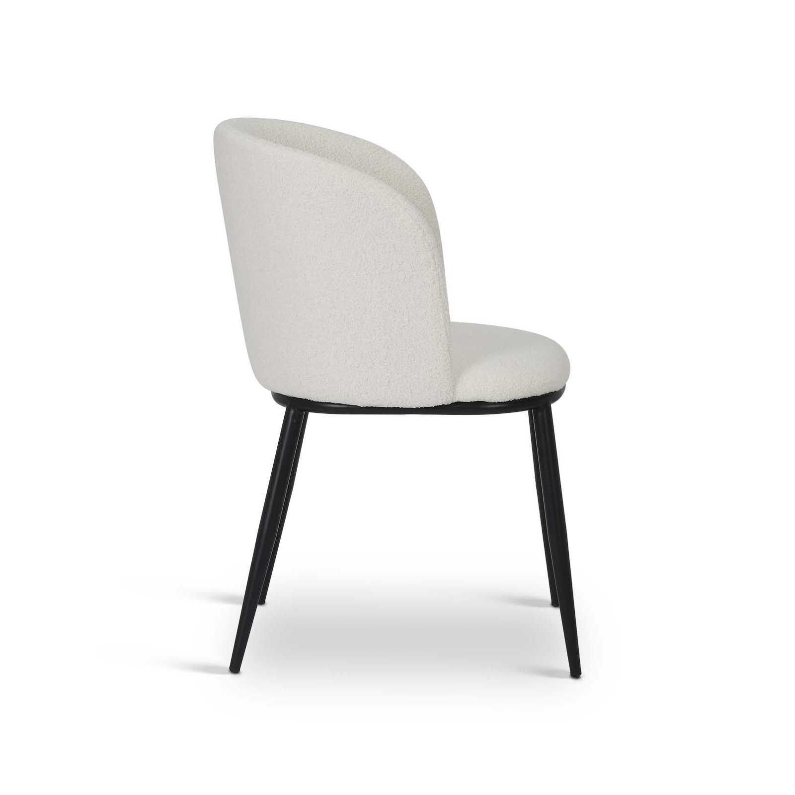 Teddy Boucle Fabric Fausto Dining Chair - Set of 2 - Image 3