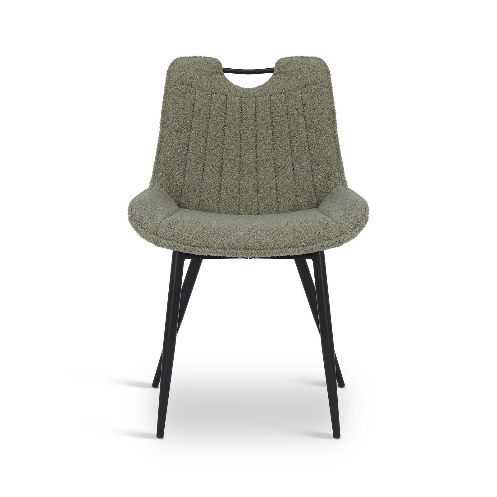 Teddy Boucle Fabric Fiorelli Dining Chair - Set of 4 - Image 6