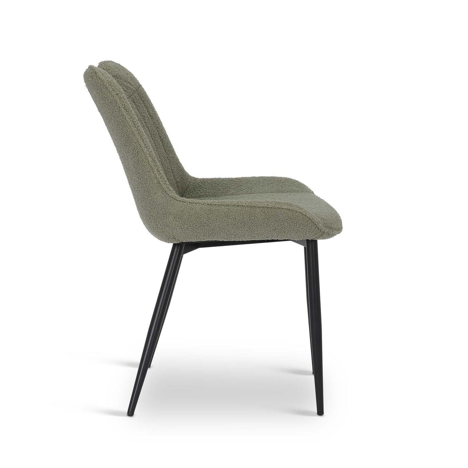 Teddy Boucle Fabric Fiorelli Dining Chair - Set of 4 - Image 7