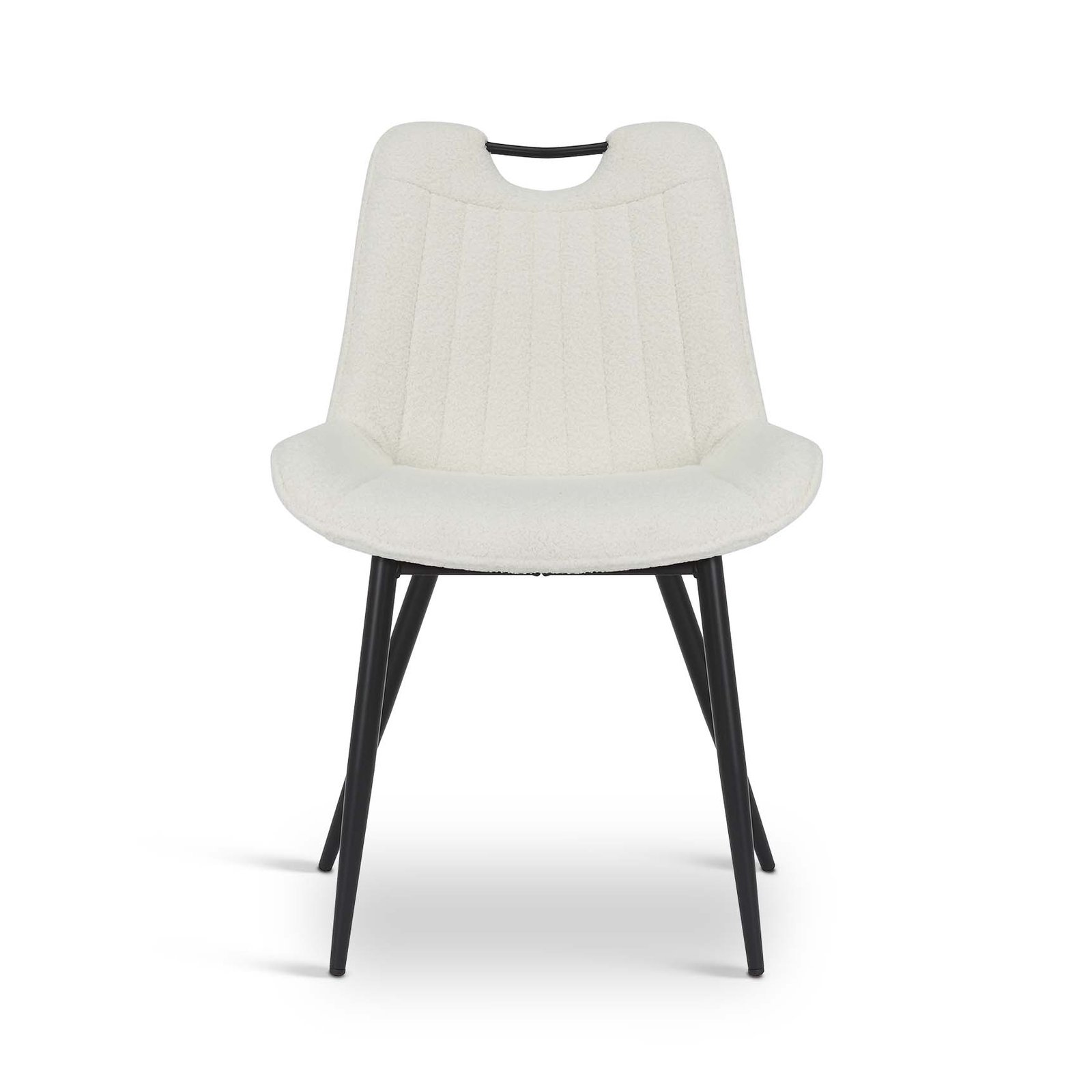 Teddy Boucle Fabric Fiorelli Dining Chair - Set of 4 - Image 2