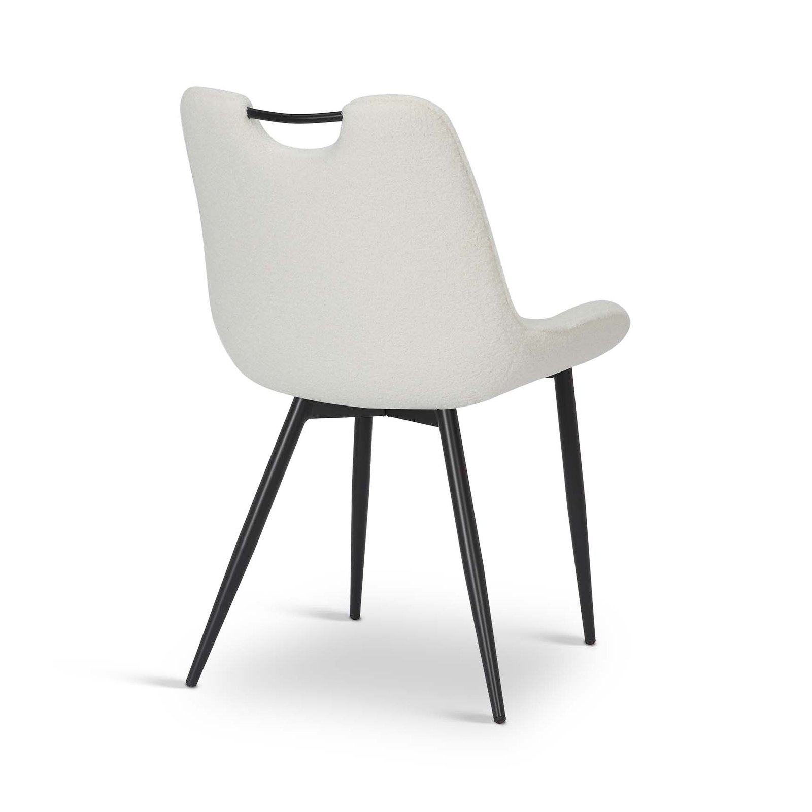 Teddy Boucle Fabric Fiorelli Dining Chair - Set of 4 - Image 4