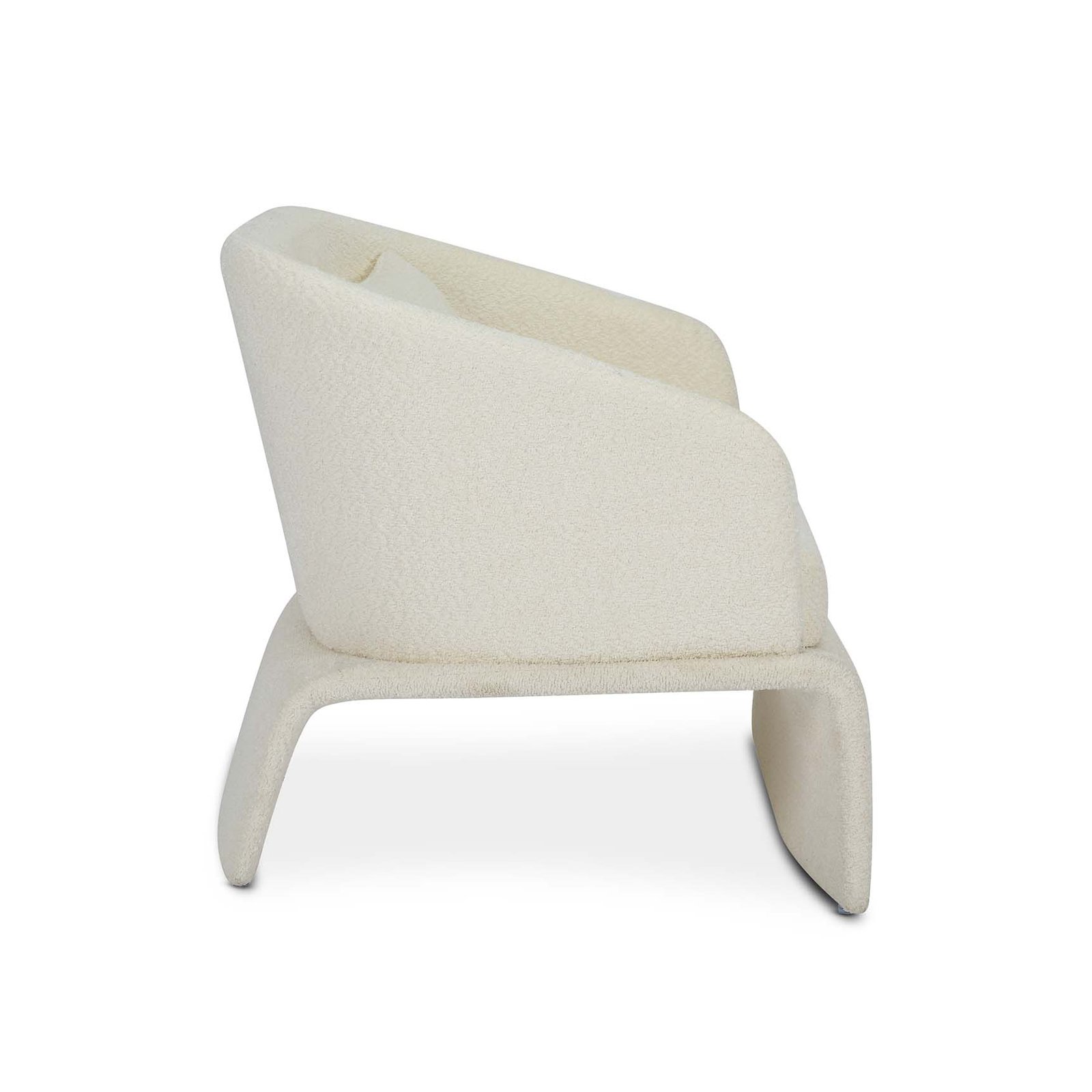 Teddy Boucle Fabric Cream Jaquetta 2+1 Accent Chair Set - Image 4