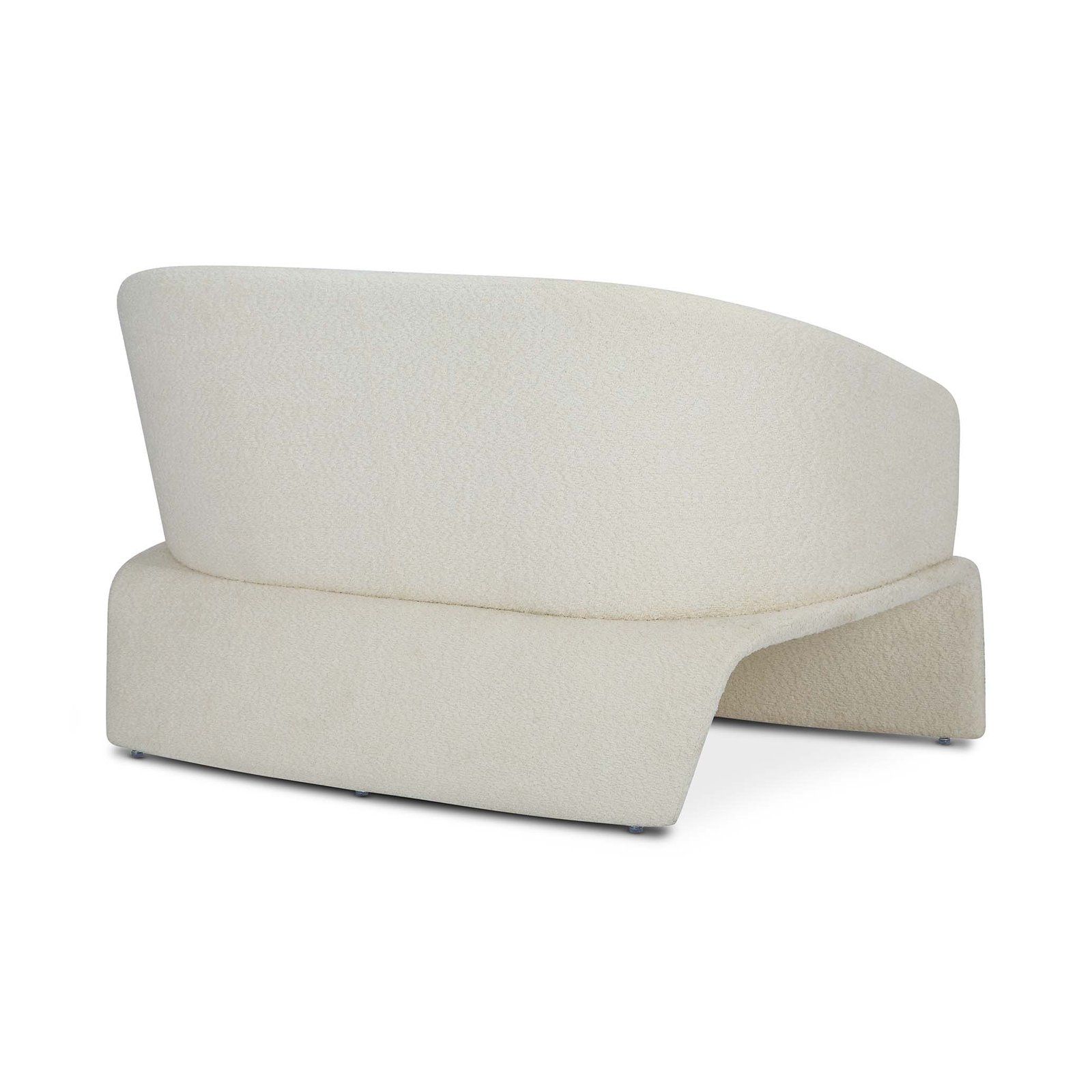 Teddy Boucle Fabric Cream Jaquetta 2+1 Accent Chair Set - Image 5