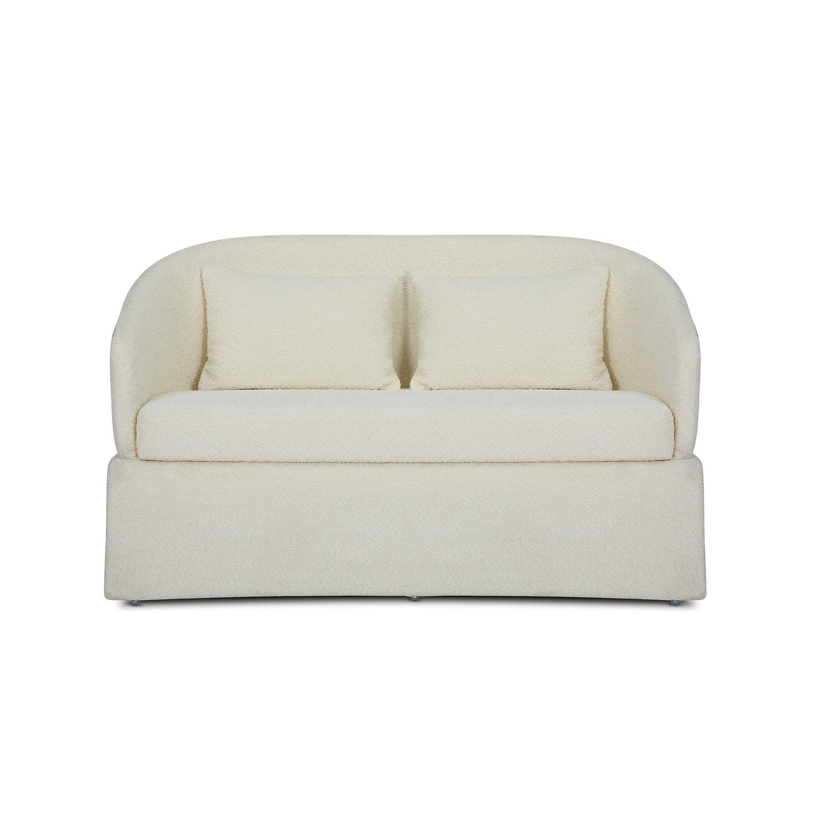 Teddy Boucle Fabric Cream Jaquetta 2+1 Accent Chair Set - Image 2