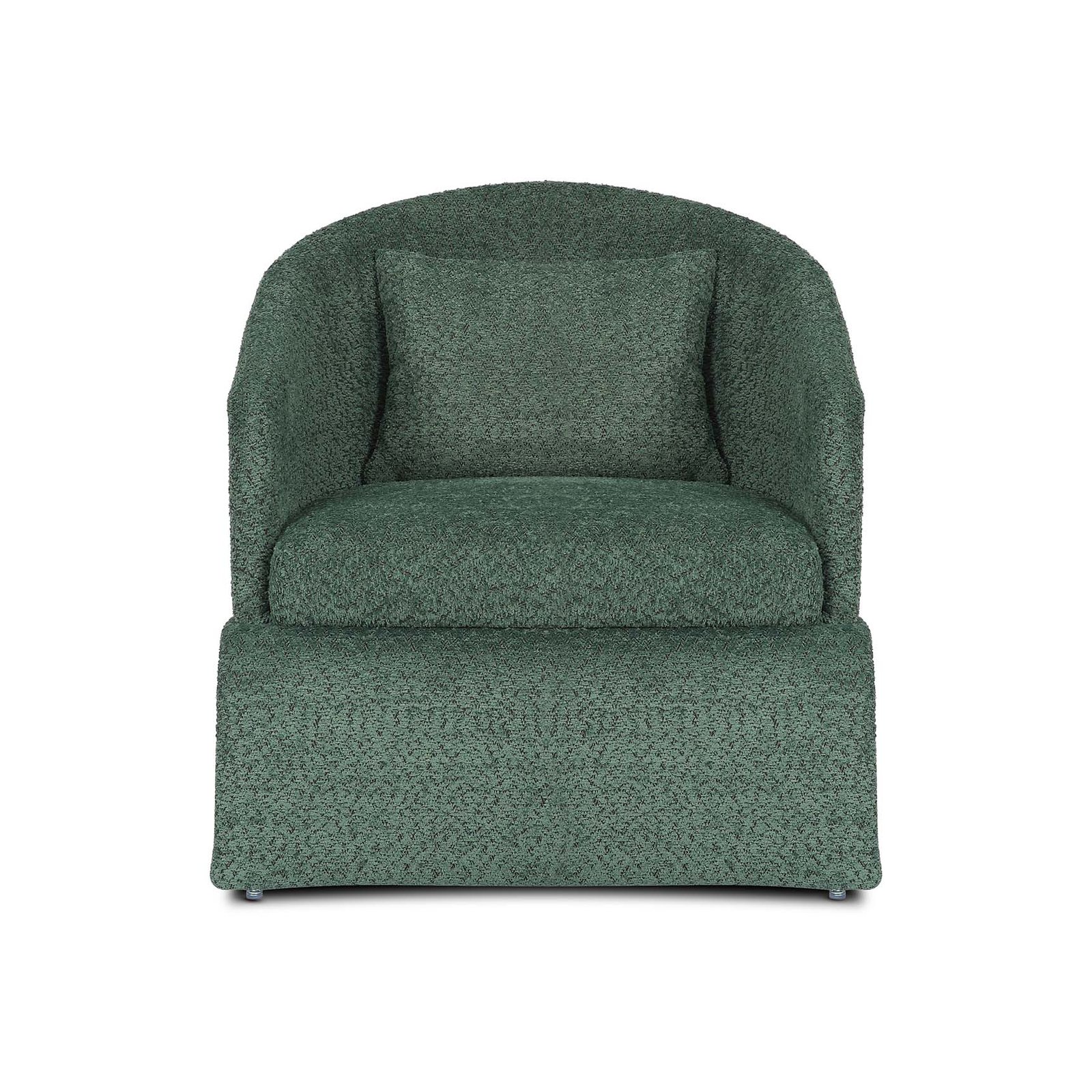 Teddy Boucle Fabric Sage Green Jaquetta 2+1 Accent Chair Set - Image 6