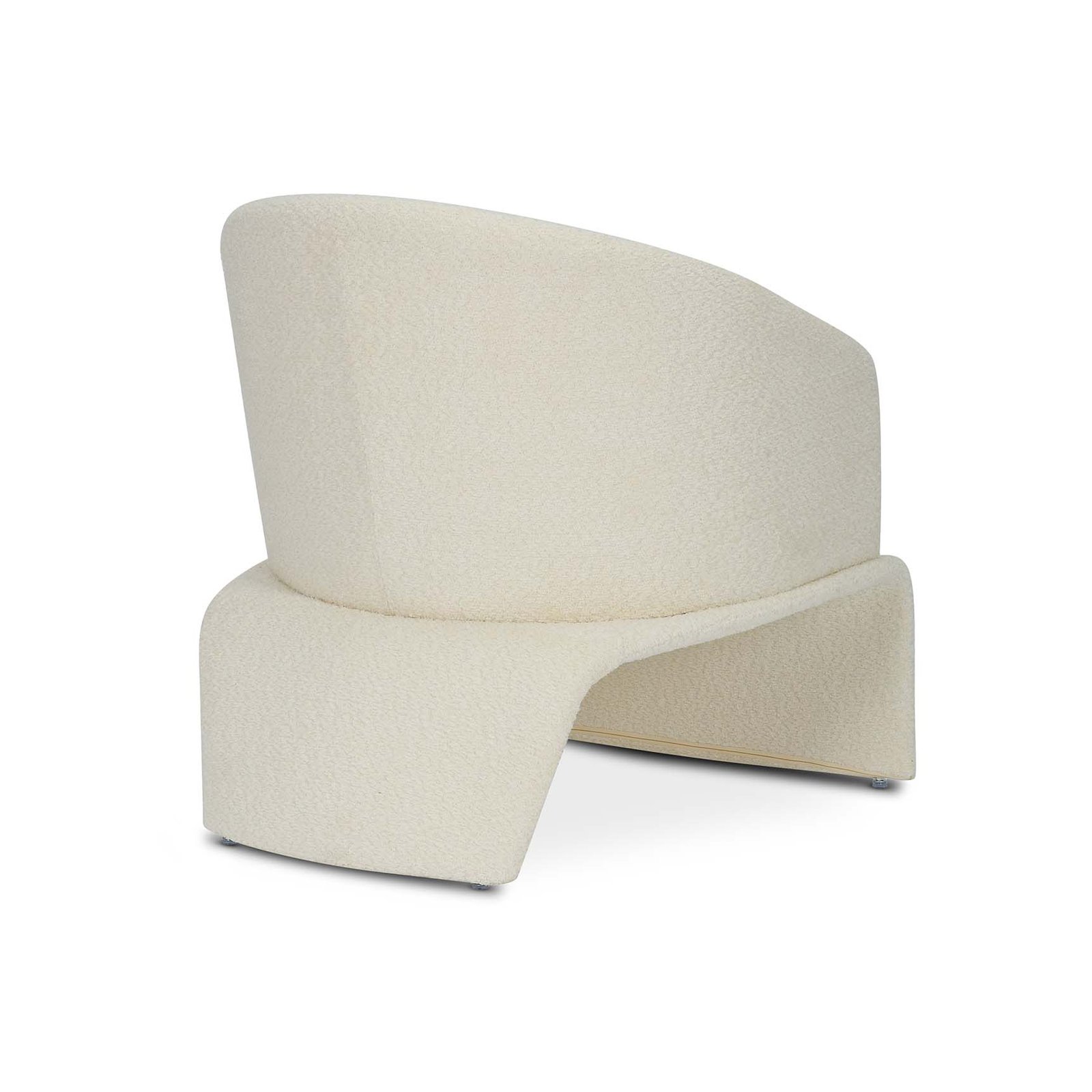 Teddy Boucle Fabric Cream Jaquetta 2+1 Accent Chair Set - Image 9