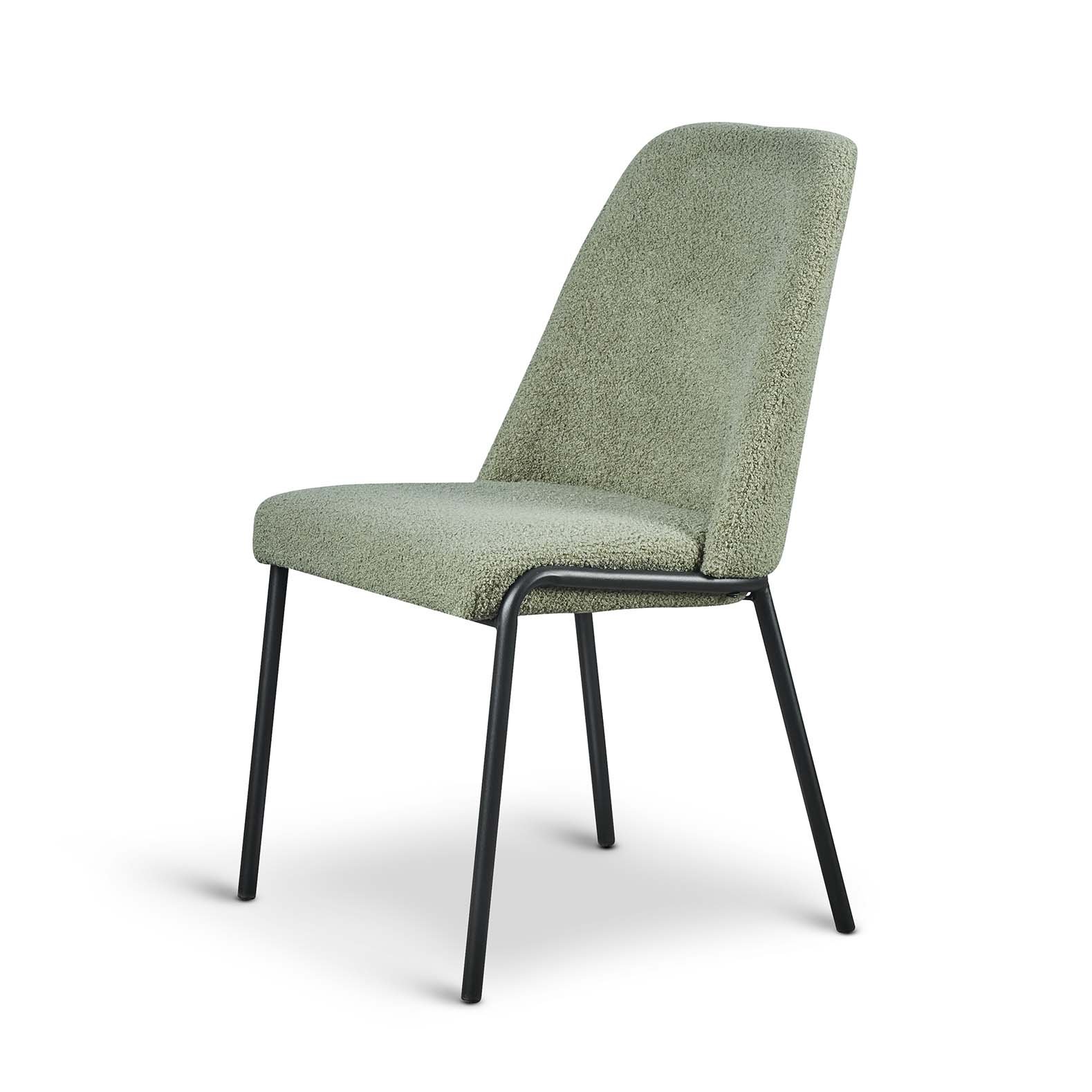 Teddy Boucle Fabric Italo Dining Chair - Set of 2 - Image 6