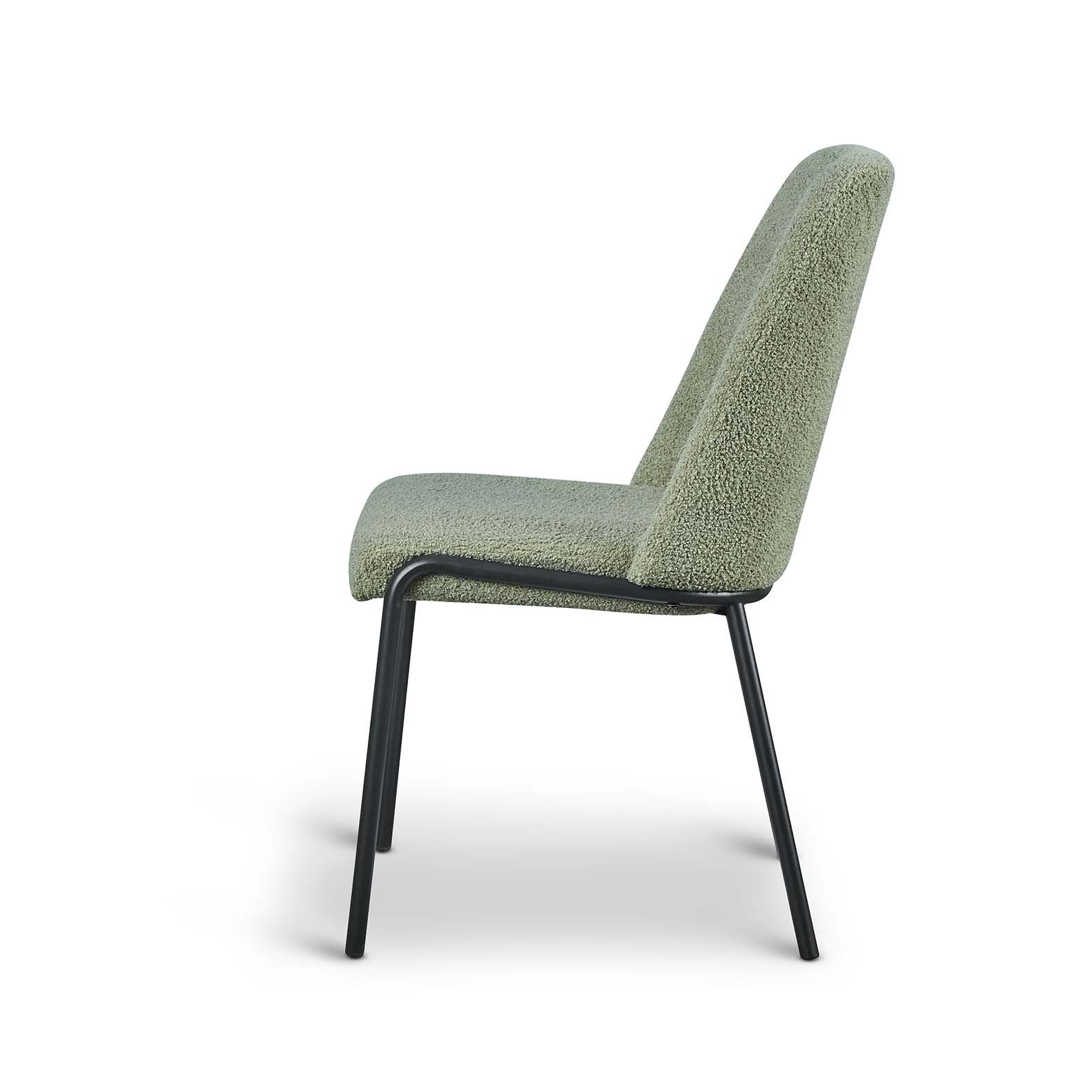 Teddy Boucle Fabric Italo Dining Chair - Set of 2 - Image 7