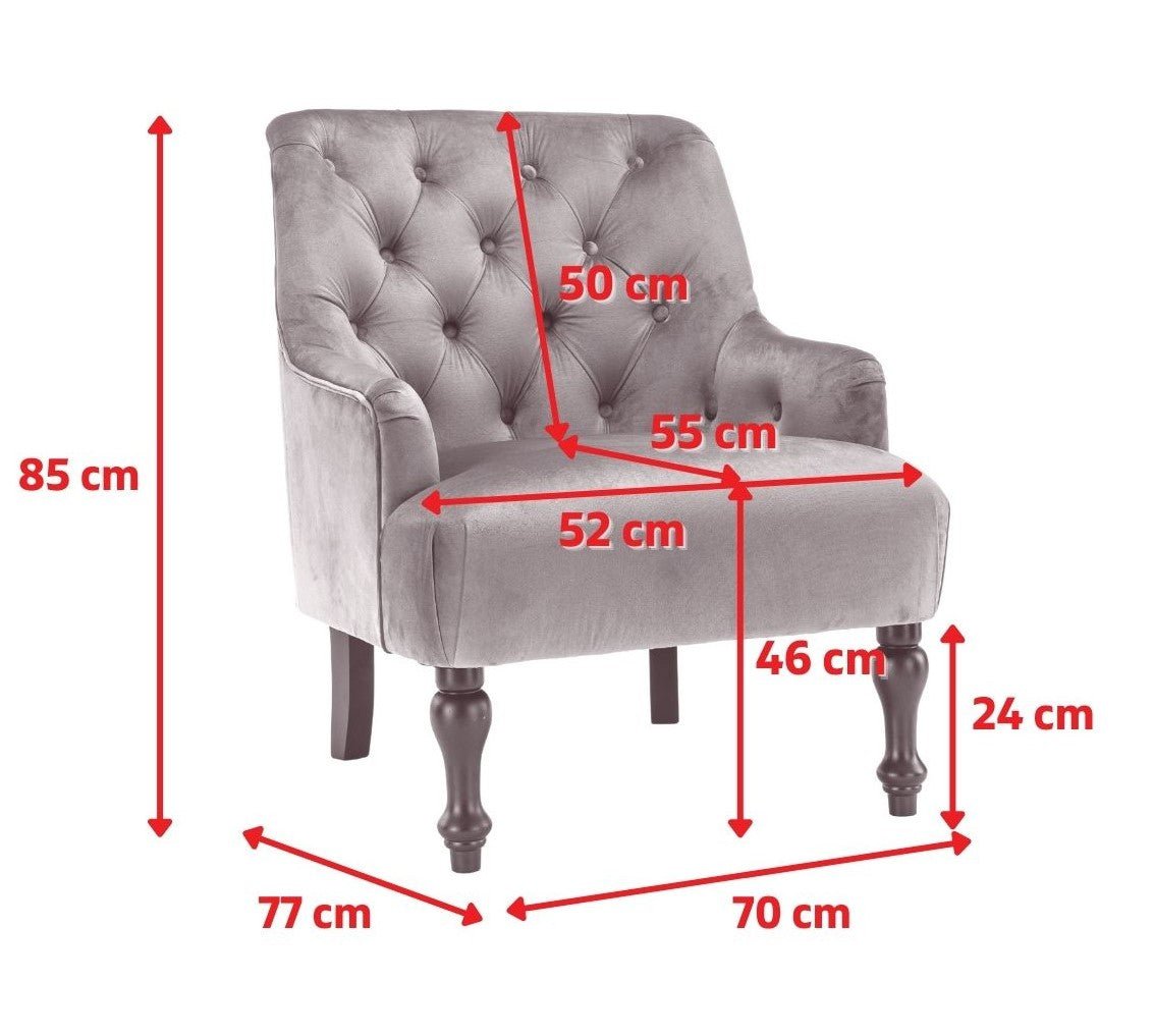 Teddy Boucle Fabric White Armina Accent Chair - Image 6